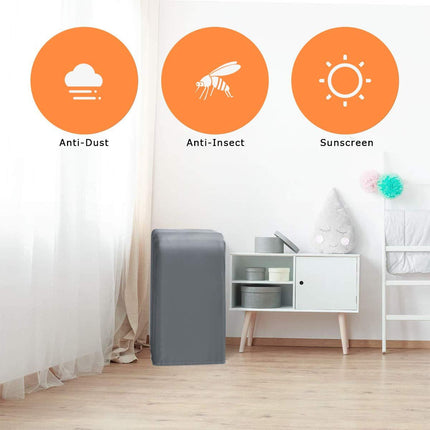 Indoor mobile air conditioner dust cover air conditioner convenient air conditioner cover air conditioner storage bag 15 x 18 x 30" (gray)