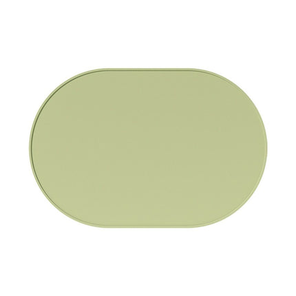 Silicone Placemats Set of 4, Oval Heat Resistant Place Mats, Waterproof Washable Wipeable Dining Table Mats, Non-Slip Silicone Food Mat for Toddles Kids Adults Home Decor