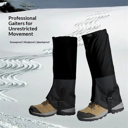Waterproof Gators for Hiking Boots and Shoes Lightweight Adjustable Leg Gaiters for Men Women Gaiters for Hiking Snowshoeing（Only leg guards are available）