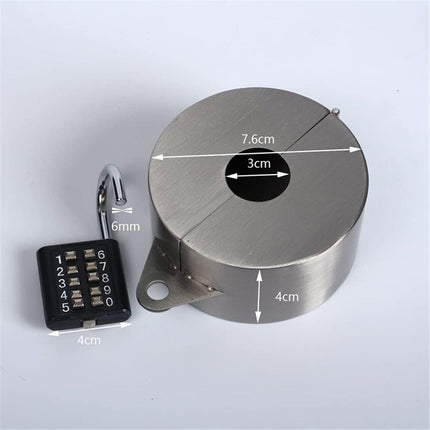 Door Handle Lock, Door Knob Lock Out Device,Cover to Disable The Doorknob/Faucet/Valve, Prevents Turning of Door Knob and Access to Keyhole, Prevents Operating The Knob (Password Hanging Lock)