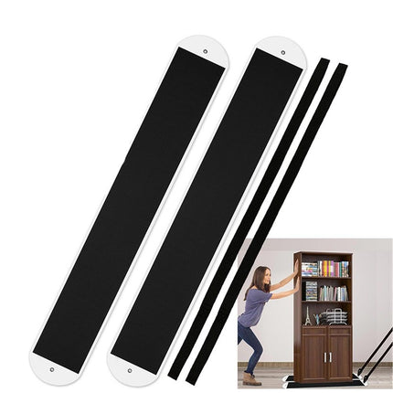 2 Pcs Large Appliance Slider with Pull Strap,Pull Furniture Slides,Moving Furniture Gliders Heavy Duty Sliding Sheet for Moving Heavy Furniture,Cabinets,Safes on Carpet and Hardwood Floor (2.5Ft*6.7in)