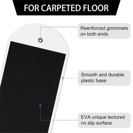 2 Pcs Large Appliance Slider with Pull Strap,Pull Furniture Slides,Moving Furniture Gliders Heavy Duty Sliding Sheet for Moving Heavy Furniture,Cabinets,Safes on Carpet and Hardwood Floor (2.5Ft*6.7in)