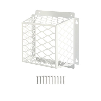 Dryer Vent Bird Guard,Dryer Vent Cover Guard for Most 3" to 4" Bathroom Exhaust Fan Ventilation Cover,7"Lx7"Wx5"H Steel Ventilation Bird Cage for Exhaust Fan Cover,White
