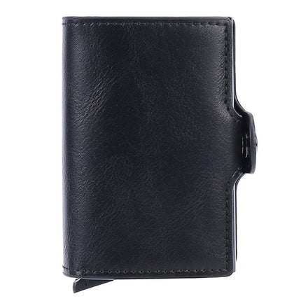 Ultra-thin wallet secure credit card wallet Credit Card Holders, Auto Pop up Travel Thin Wallets for Men (black)