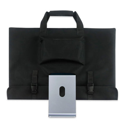 Travel Carrying Case for 24'' Desktop Computer, Nylon fabric with velvet lining integrated desktop computer bag dust cover(Black)