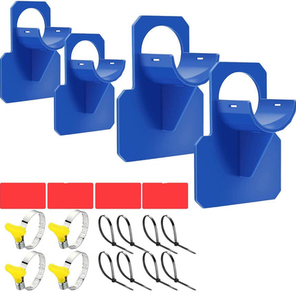 Holders for Above Ground Pool Hoses, Swimming Pool Hose Holders for Keeping Hoses Fixed, Pool Filter Hose Holders 4 Pcs (Blue)