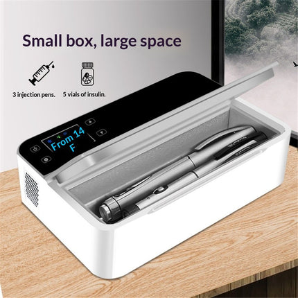 insulin fridge medcine cooler trave case  2~8°C Keep Cooling with LED Display, Travel Medical Cooler Box with Handle (XS)