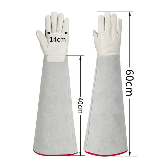 Cryogenic Gloves Low Temperature  Liquid Nitrogen Protective Gloves Cold Storage Safety Frozen Gloves  60cm