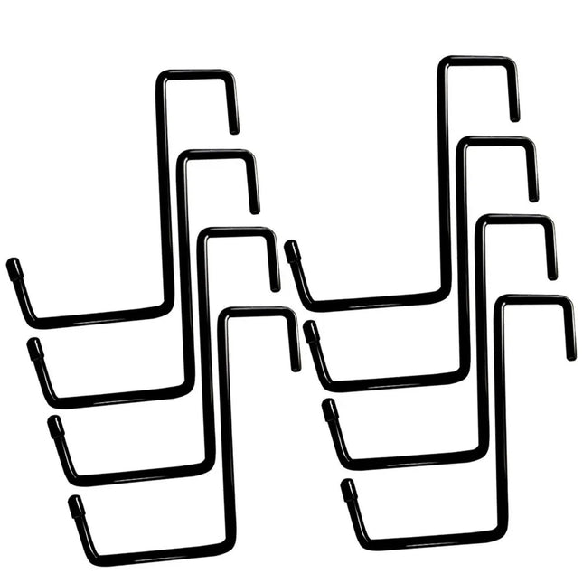 Large Vinyl Coated Heavy Duty Garage Storage Utility Hanging Hooks (6 Pack) - Rafter Hanger Hooks for Bicycle, Ladder, Fence, Pool Cover, Sport Equipment & More