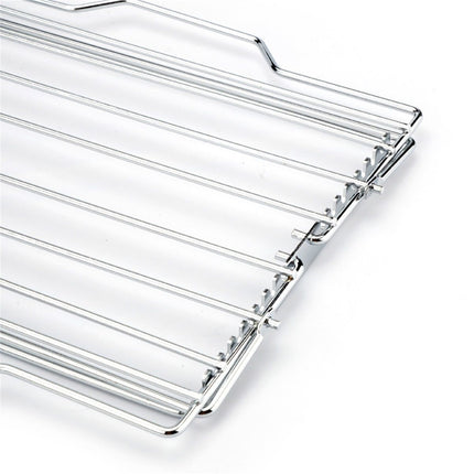 Adjustable Roast Rack Nickel-plated, 11 inches, Silver Adjustable Turkey Roasting Rack, Poultry Rack for Smokers and Grills, Chicken Roasting Rack,