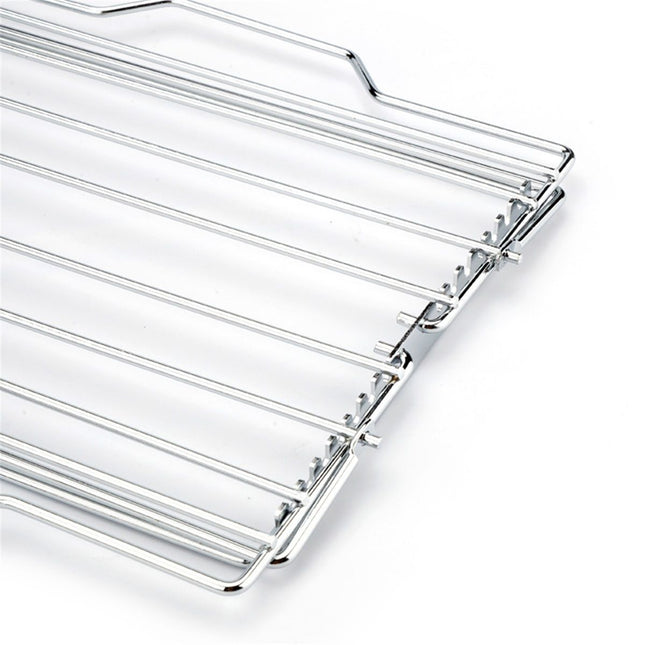 Adjustable Roast Rack Nickel-plated, 11 inches, Silver Adjustable Turkey Roasting Rack, Poultry Rack for Smokers and Grills, Chicken Roasting Rack,