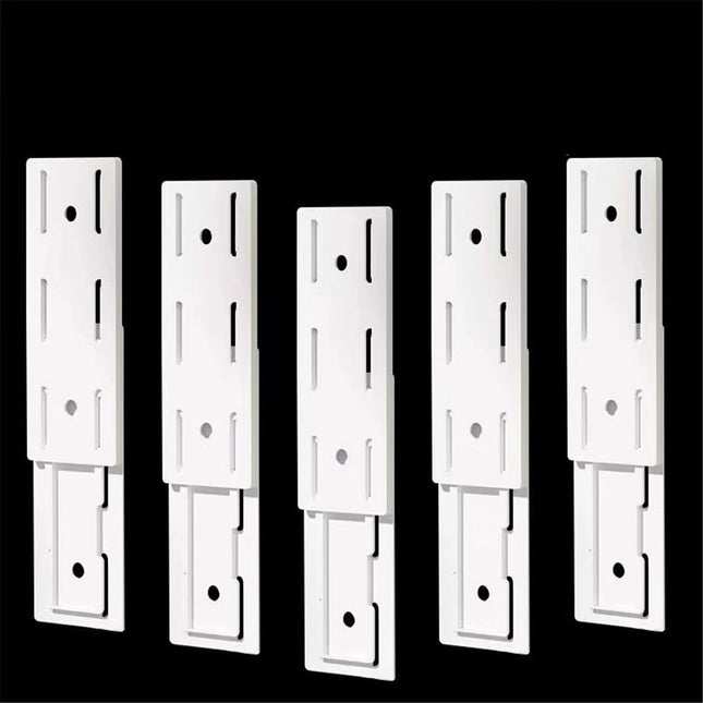 24 Pack Self Adhesive Power Strip Holder, Power Strip Holder Desktop Mobile Punch Free Socket Holder, Desktop Socket Fixer for Kitchen Home Office and Cable Management(White)