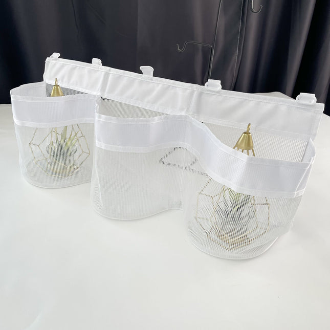 2pcs Bath Tub Toy Storage Organizer, Bathtub Toys Storage, Baby Bath Toy Organizer for Tub, Kids Toy Net Storage, Shower Basket Accessories Bath Toys Holder for Tub (White)