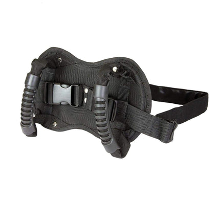 Motorcycle Backseat Handle, Adjustable Reinforce Buckle Bandage, Waist Belt Black Backseat Handle, Passenger Seat Grip Strap Motorcycle Accessory, for Children Motorcycle Passenger