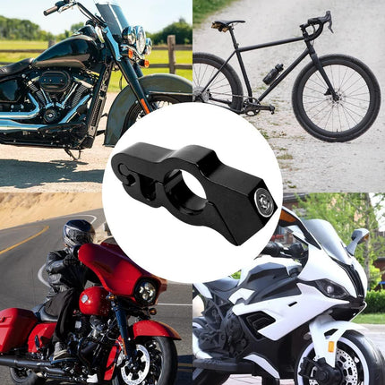 Motorcycle Throttle Lock, Universal Heavy Duty Motorcycle Grip Handlebar Lock Fit for Motorbike Sports Bikes Scooter Mopeds ATVs Black