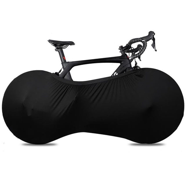 Bike Wheel Cover Indoor Dust-Proof and High Elasticity Bicycle Wheel Bag mountain bike protective cover, outdoor（Half Pack Black）