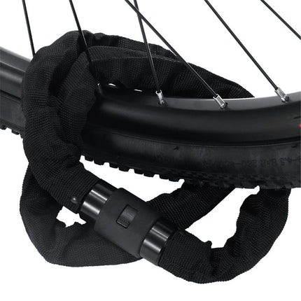 Bike Chain Lock 0.6m Heavy Duty Motorcycle Chain Locks Thick Anti-Theft Security Bicycle Lock with 2 Keys for Mountain Road Electric Bike, Motorcycles, Scooter, Door, Gates
