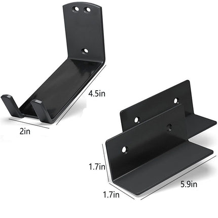 Bike Wall Mount Pedal Hook for E-Bikes, MTB & Road - Bicycle Wall Mount with Support Brackets and Wall Protection Pads, Suitable as Bike Rack Garage Bike Storage Shed and Bicycle Storage Indoor