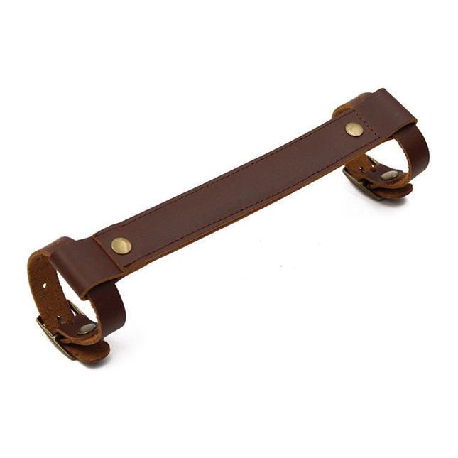 Leather Bike Handle Strap Bicycle Frame Carrying lifter,  Mountain Bike Frame Handle Carrying Lifter Bike Rack Strap for Road Mountain Bike, Portable and Labor-Saving
