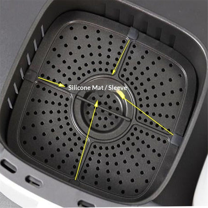 10 PCS Air Fryer Rubber Bumpers, Premium Air Fryer Silicone Rubber Feet Sides Parts Stops Stoppers Tabs Tips Legs Attachments for Air Fryer