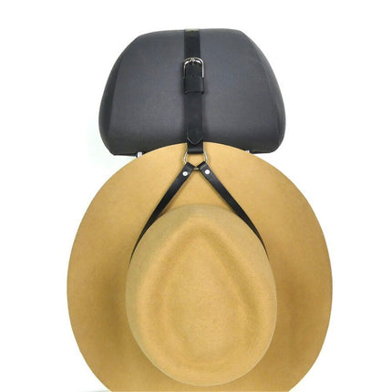 2 pack Cowboy Hat Rack for Pickup Trucks, Cowboy Hat Holder for Truck Headrest, Cowboy Hat Hanger for Vehicle SUV Car Accessories (black)
