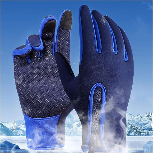 Winter Gloves Touch Screen Warm Gloves Cold Weather Windproof Cycling Driving Riding Bike Telefingers Thermal Gloves Non-Slip Full Finger Mittens（M）