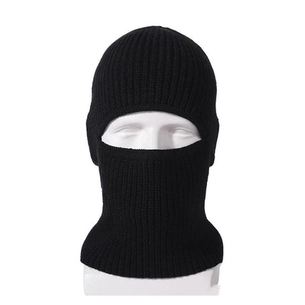 2 in 1 Ski Mask Black Ski Face Mask Winter Warm Cap Beanie Hats for Men Women Headwear, Hat Warm Full Face Ski Mask