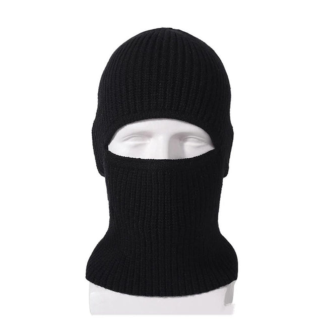 2 in 1 Ski Mask Black Ski Face Mask Winter Warm Cap Beanie Hats for Men Women Headwear, Hat Warm Full Face Ski Mask