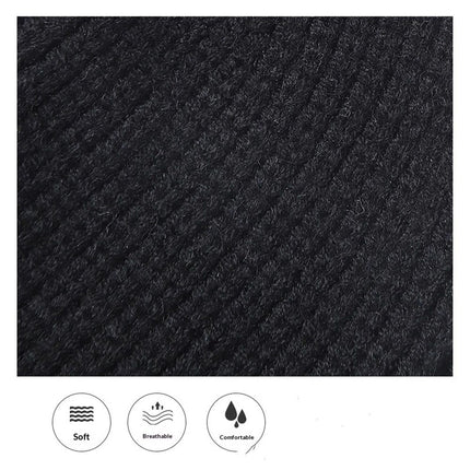 2 in 1 Ski Mask Black Ski Face Mask Winter Warm Cap Beanie Hats for Men Women Headwear, Hat Warm Full Face Ski Mask