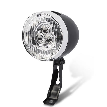 Vintage Retro Bicycle Bike Front Light Lamp LED Fixie Headlight with Bracket, for Women, Beach Cruiser Accessories