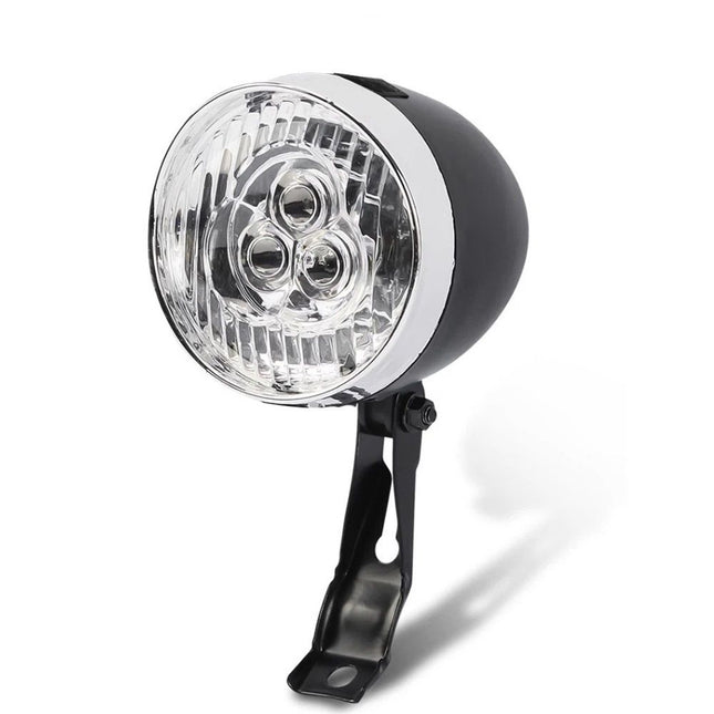 Vintage Retro Bicycle Bike Front Light Lamp LED Fixie Headlight with Bracket, for Women, Beach Cruiser Accessories
