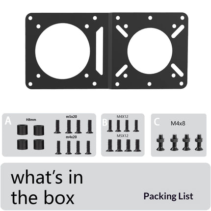 Mount Adapter Plate – Universal Extension Bracket, Fits Monitor Arms, Securely Mount Small Computers Behind Display