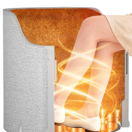 Under Desk Heater, 150W Quiet Foot Warmers for Feet with Detachable Foot Heating Pad, Graphene Radiant Heat Panel with Thermostat & Timer, Portable Energy-Saving for Office/Home,8 Heat Levels