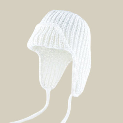 Women Plain Aviator Hat with Earflaps Blue