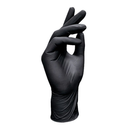 300Pcs Black Nitrile Gloves-Extra Large
