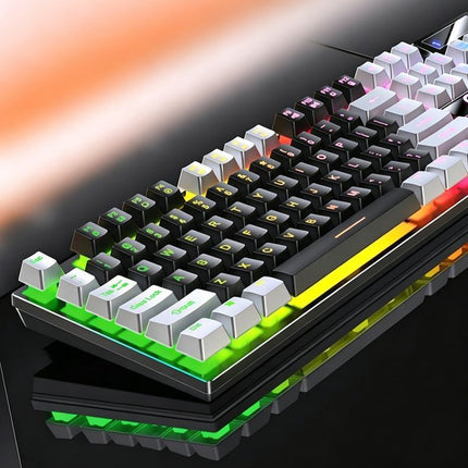 104 Keys Wired Keyboard Blue