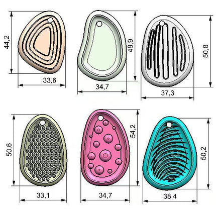 5Packs Silicone Sensory Stones New