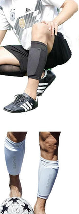 2 Pairs Soccer Shin Guard Sock Black Size S