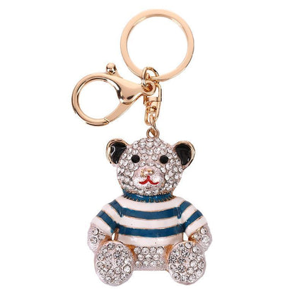 2-Pack Crystal Bear Keychains 03