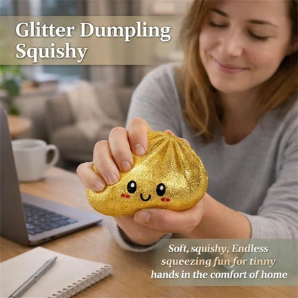 Simulated Smiley Steamed Bun Squishy Toy, Cute Stress Relief Plaything, Soft Slow-Rebound Texture, Adorable Desktop Decor（White pinching）