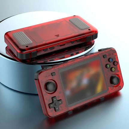 R36H Retro Game Console 64G  Handheld with 23 Emulators, Linux System, 3.5-inch IPS Screen, 640×480 Resolution, USB Charging, Ultra-Long Battery Life, Perfect Gift for Friends。black