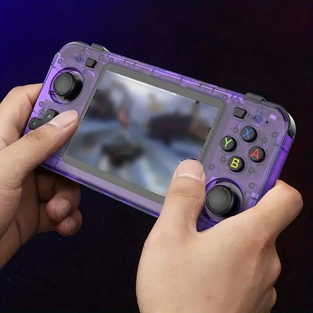 R36H Retro Game Console 128G  Handheld with 23 Emulators, Linux System, 3.5-inch IPS Screen, 640×480 Resolution, USB Charging, Ultra-Long Battery Life, Perfect Gift for Friends.RED