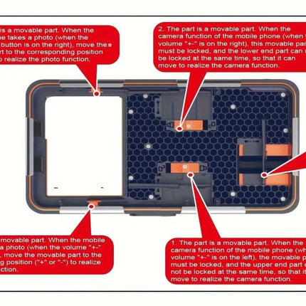 15m Waterproof Phone Case for Diving & Surfing - 1 Hour Underwater Shooting, Dual Seal, Zinc Alloy Buckle, Fits iPhone Samsung Xiaomi up to 6.9 Inch(Camouflage yellow+black)