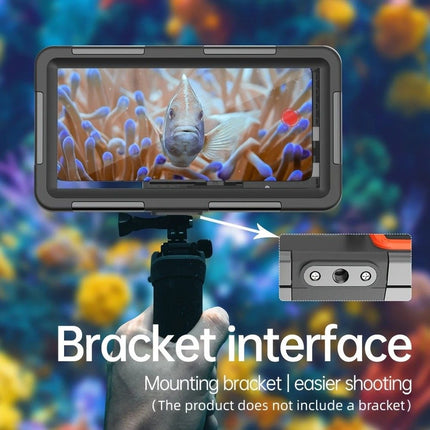 15m Waterproof Phone Case for Diving & Surfing - 1 Hour Underwater Shooting, Dual Seal, Zinc Alloy Buckle, Fits iPhone Samsung Xiaomi up to 6.9 Inch(Camouflage yellow+black)