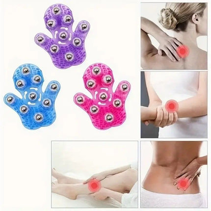 "Palm Nine-Ball Massager" – One Roll Relieves Fatigue, Full Relaxation for Neck, Shoulders, Legs and Feet. Take It Anywhere at Home or Work. A New Essential for Healthy Living.(BLUE)