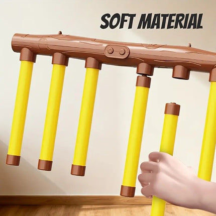 Smart Reaction Challenge Stick: Family Interactive Reflex Training Toy, Three Speed Adjustable, Hand-Eye Coordination and Focus Enhancement Tool(YELLOW)