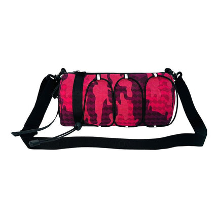 Cycling top tube bag, 2.4L large capacity holds all your small essentials, six reflective strips keep you safe during night rides, detachable for use as a crossbody bag, one bag for multiple uses./ching; cyan