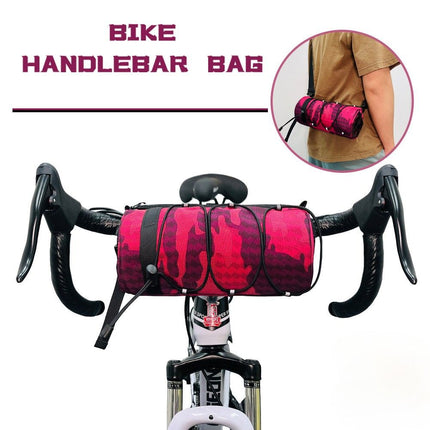 Cycling top tube bag, 2.4L large capacity holds all your small essentials, six reflective strips keep you safe during night rides, detachable for use as a crossbody bag, one bag for multiple uses./grass green