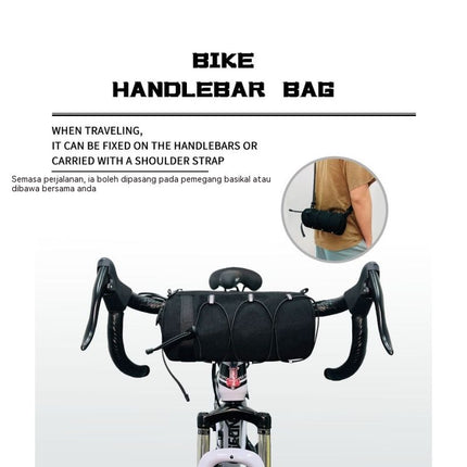 Cycling top tube bag, 2.4L large capacity holds all your small essentials, six reflective strips keep you safe during night rides, detachable for use as a crossbody bag, one bag for multiple uses./Scarlet camouflage
