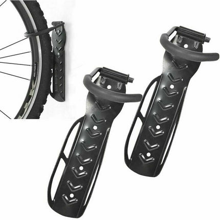 Wall Black, Mounted Bicycle Storage Rack Bike Wall Hanging Hook with Complete Accessories Garage and Shop Bike Mount Holder